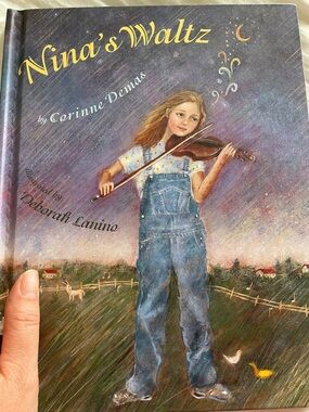 Nina's Waltz Hardcover Picture Book - Blue Overalls Illustration